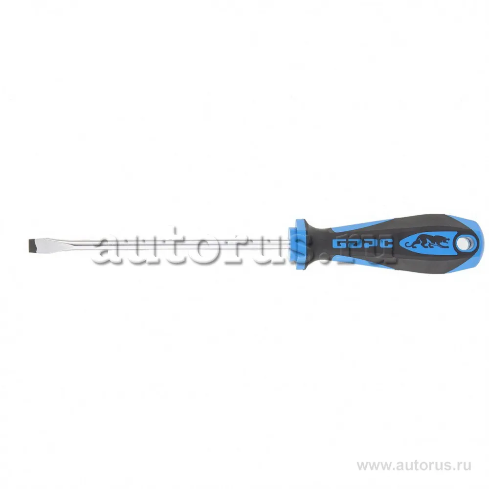 Отвертка SL 8, 0x150, CrV, двухкомпонентная рукоятка БАРС 19015