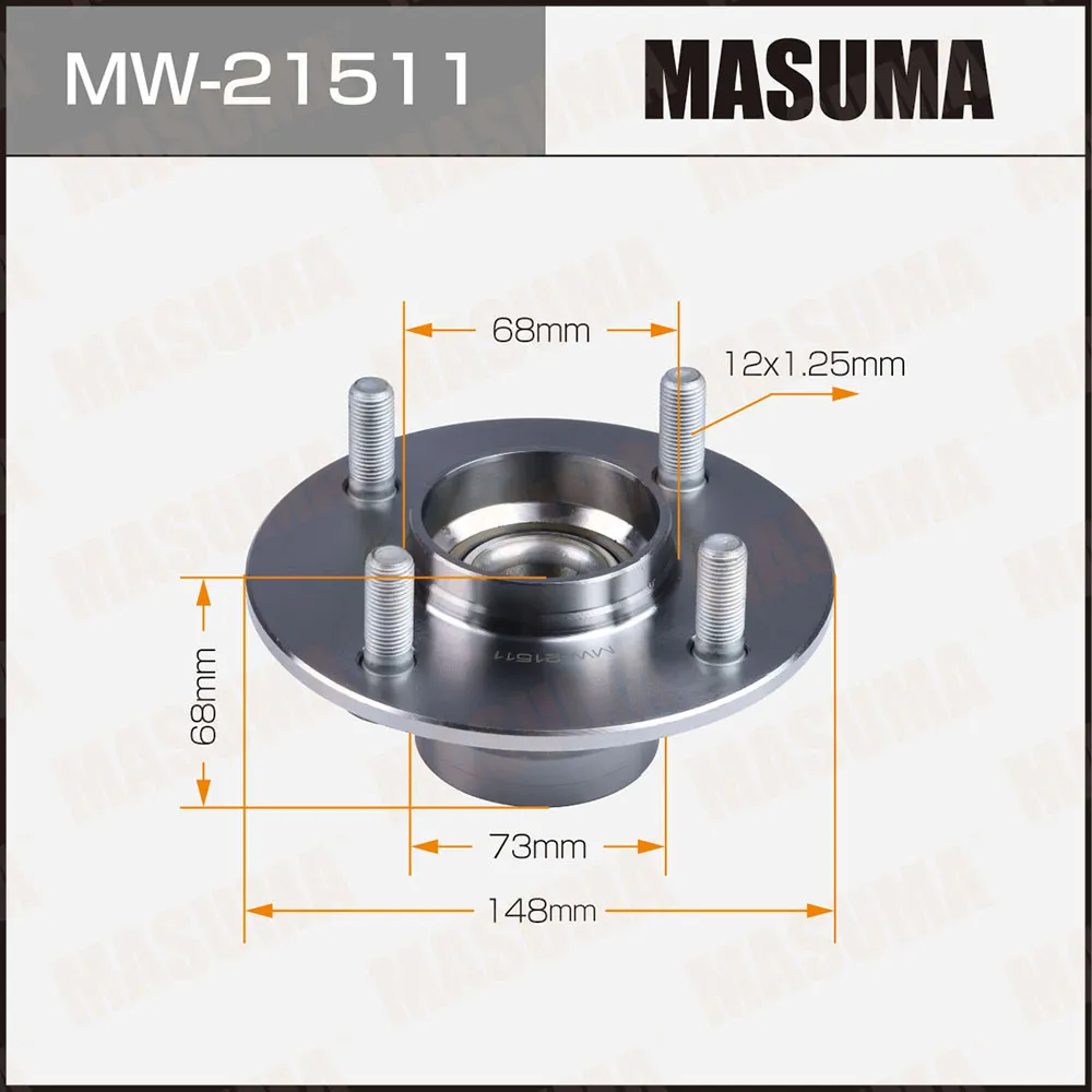 Ступица с подшипником NISSAN PRIMERA/ALMERA задн. MASUMA MW21511