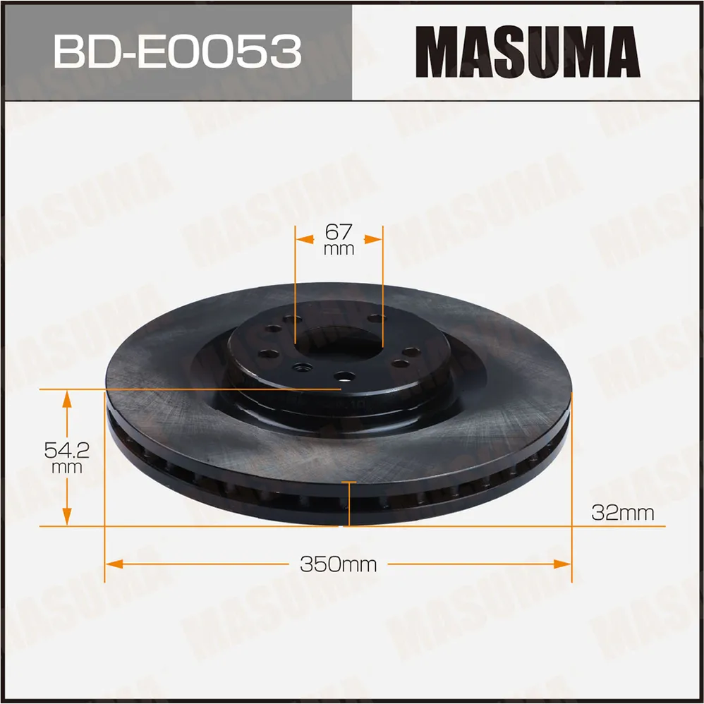 Диск тормозной MB X164/W164 перед. MASUMA BDE0053