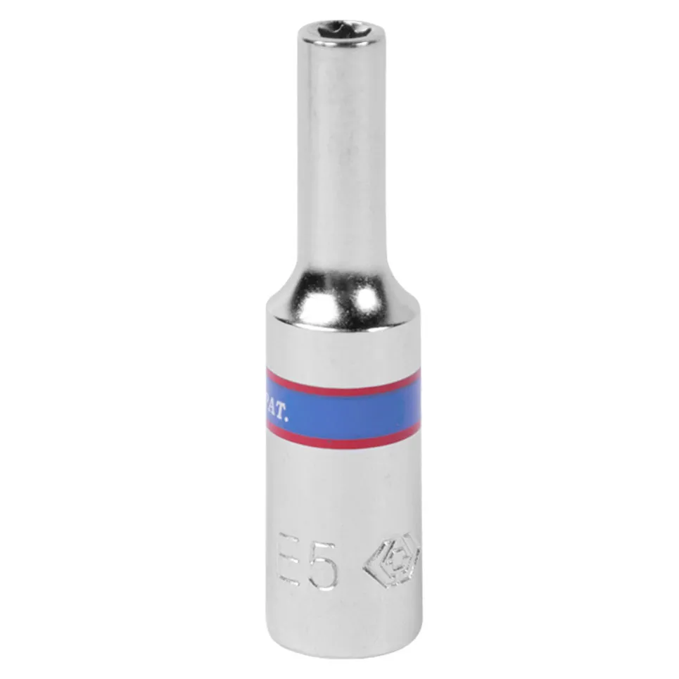 Головка торцевая TORX Е-стандарт 1/4, E5, L = 50 мм KING TONY 227505M