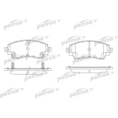 Колодки тормозные дисковые передн TOYOTA: COROLLA 97-02, COROLLA Compact 97-0 PATRON PBP1391