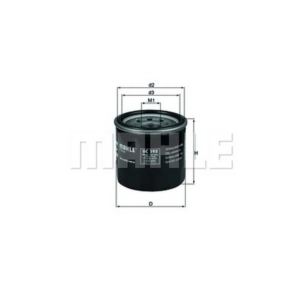 Фильтр масляный KNECHT/MAHLE OC 195