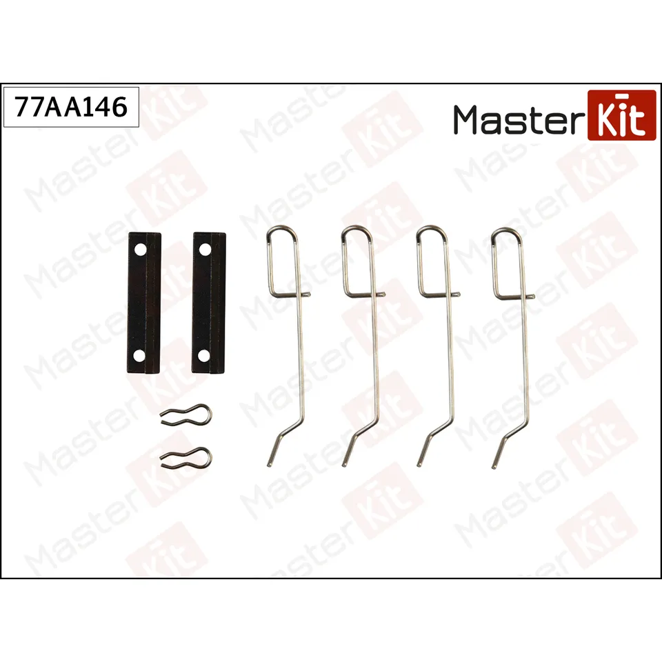 Установочный к-кт задних колодок MASTERKIT 77AA146
