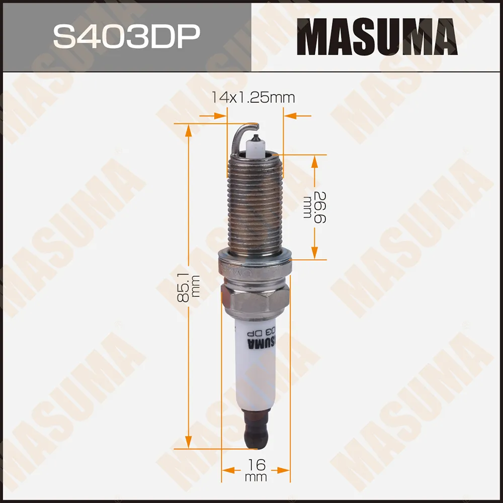 Свеча зажигания DOUBLE PLATINUM MASUMA S403DP