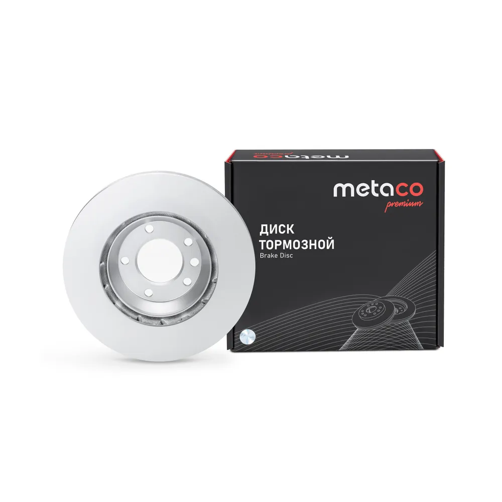 Диск тормозной передний вентилируемый левый PREMIUM METACO 3090-012L