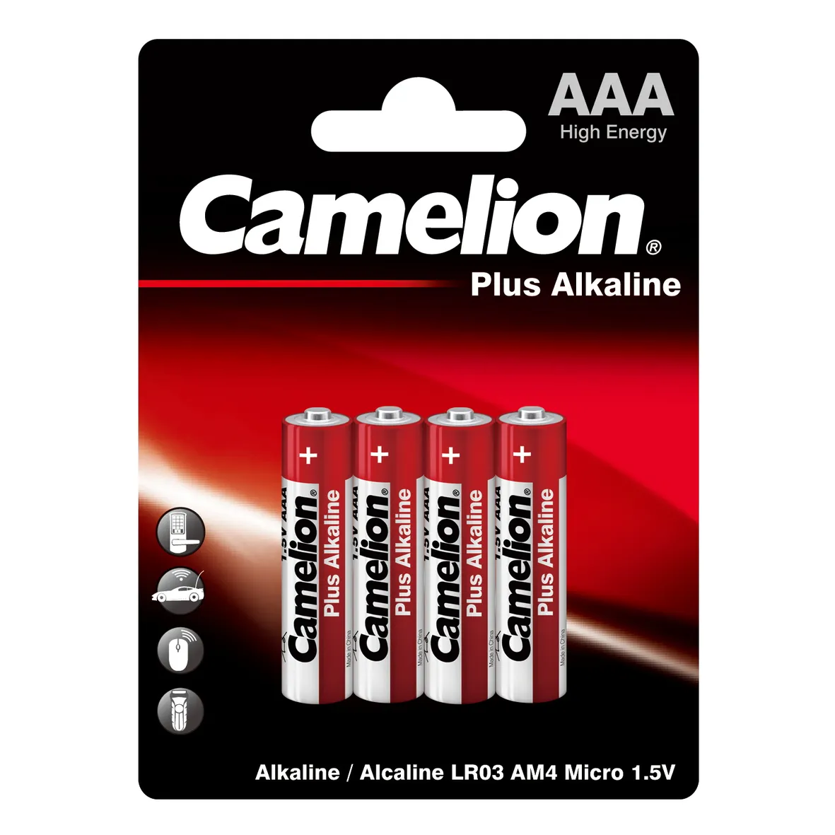 Батарейка алкалиновая Camelion Plus Alkaline AAA 1,5V (4 шт) LR03BP4