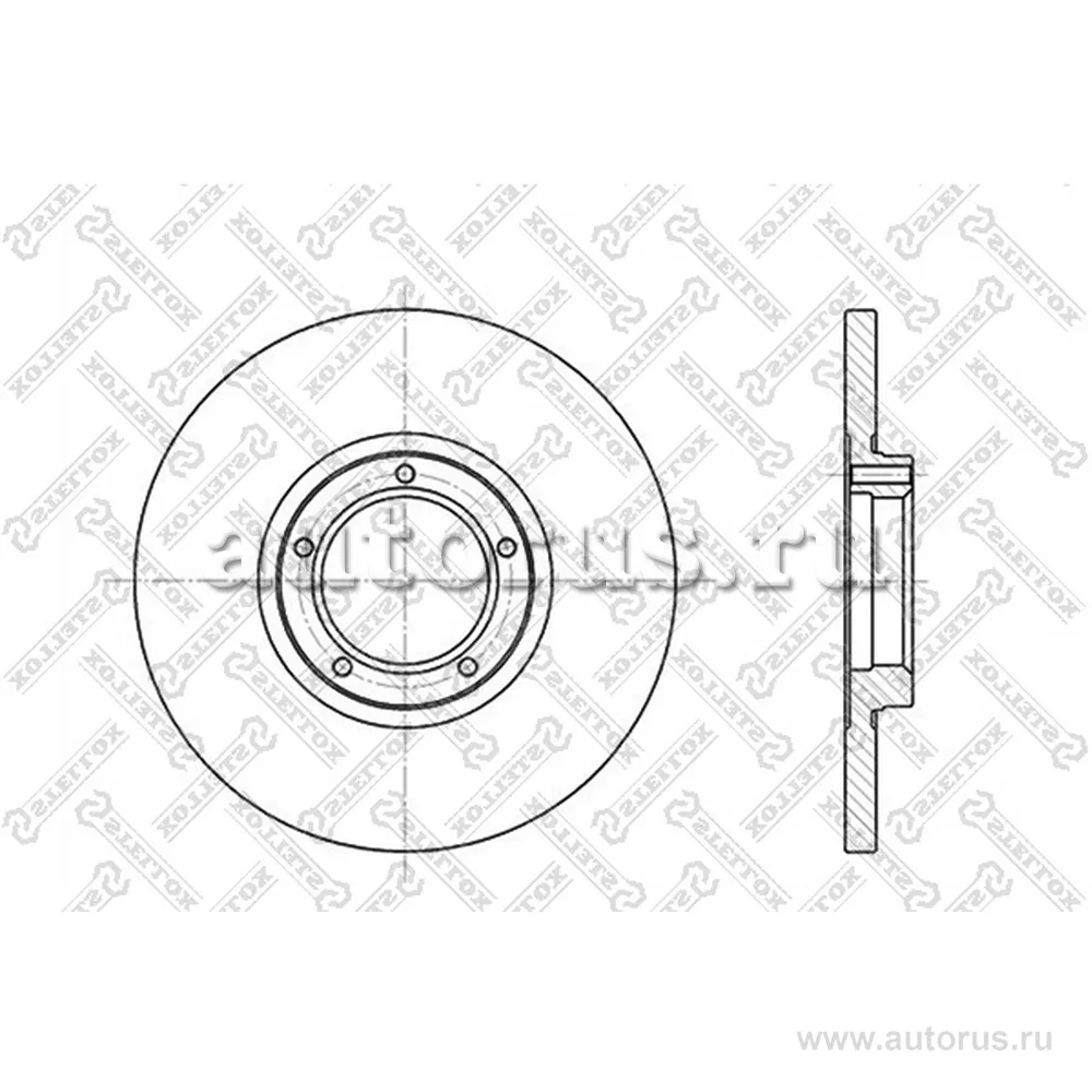 Диск тормозной передний FORD TRANSIT 86-91 STELLOX 60202523_SX
