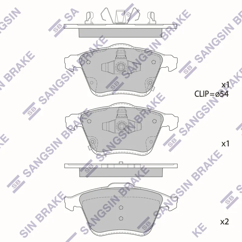Колодки передние MAZDA 6 (GG) 2.3 SP1768 SP1768