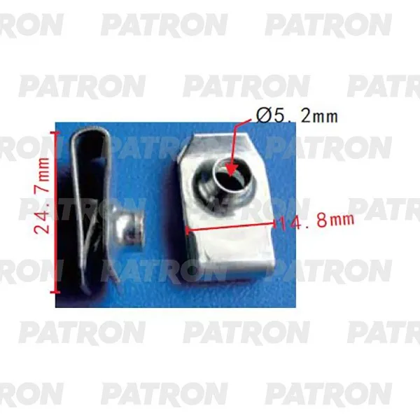 Скоба крепежная (комплект 10шт) Toyota Lexus Применяемость: Скоба PATRON P37-2239S