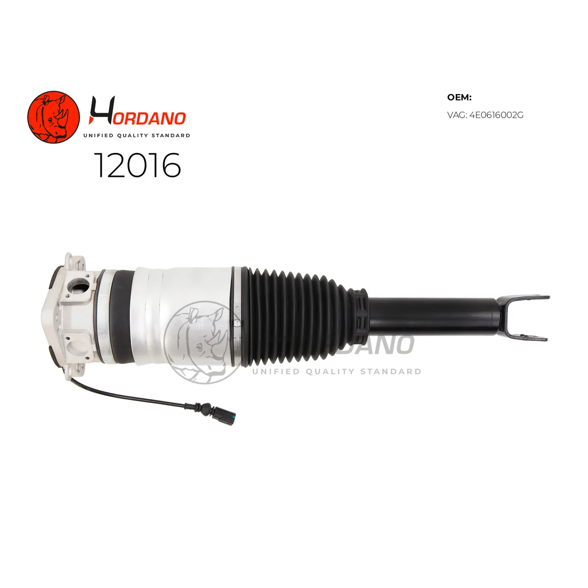 Задний правый пневматический амортизатор AUDI A8 D3 (2003-2010) Hordano 12016