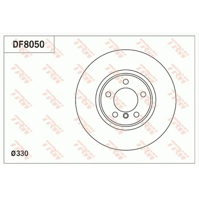 Диск тормозной передний TRW DF8050