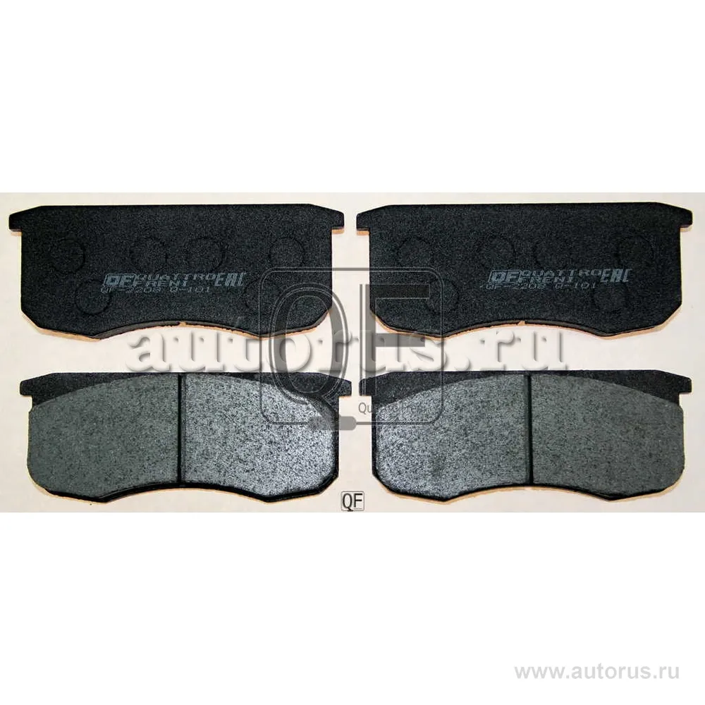 Колодки тормозные передние комплект, UAZ PATRIOT QUATTRO FRENI QF22080175