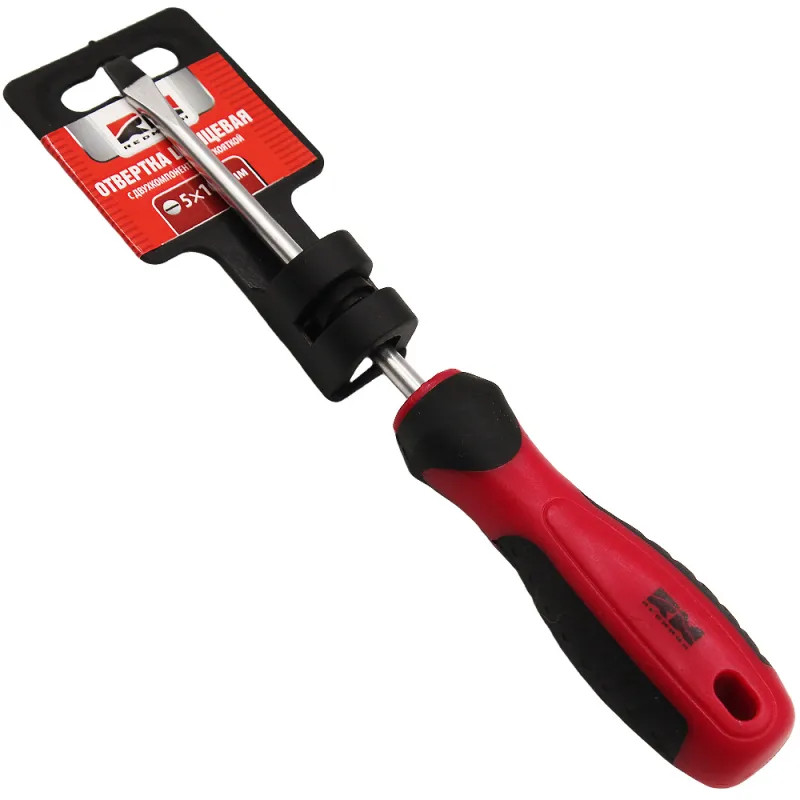 Отвертка шлицевая 5x100 мм c двухкомпонентной рукояткой RedMark REDMARK RM80714