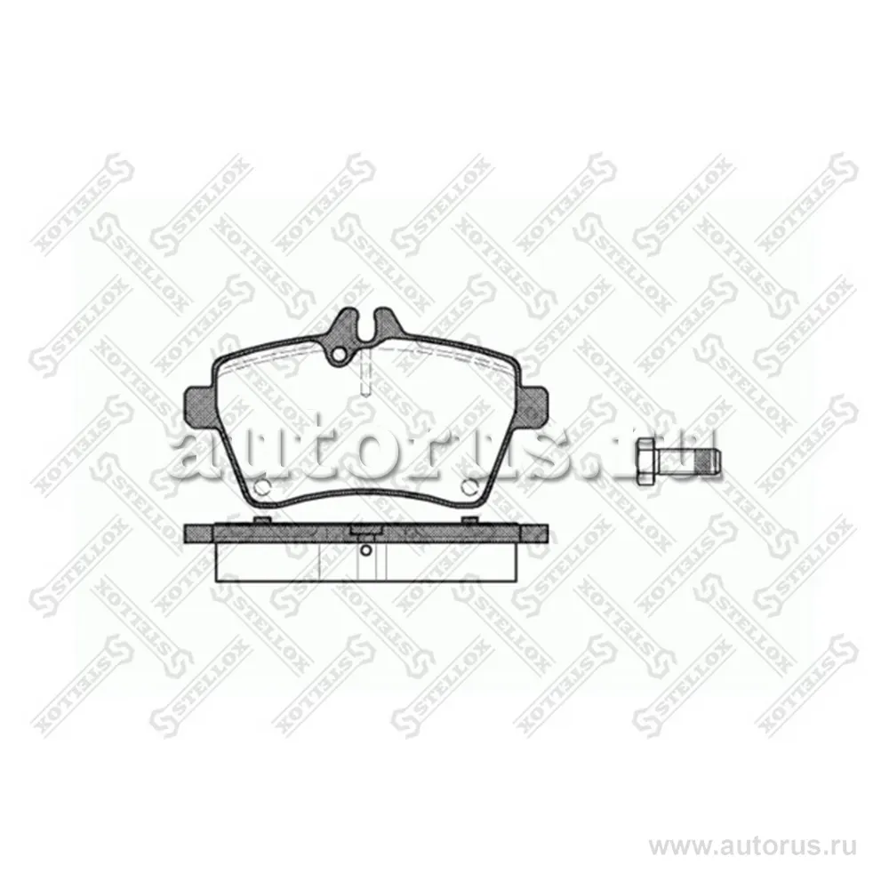 Колодки дисковые п. MB W169 1.5-1.8CDi 04> STELLOX 1155 000-SX