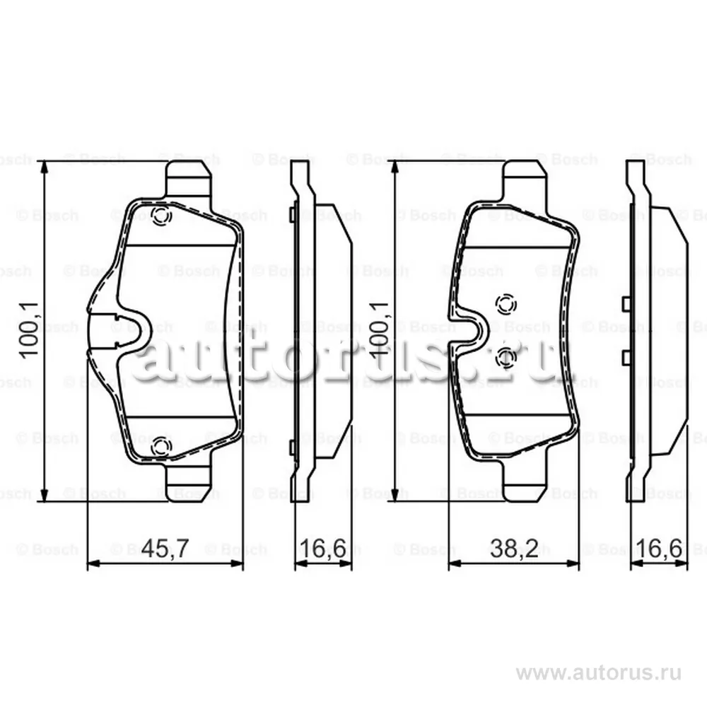 Комплект тормозных колодок, дисковый тормоз 0986495427 BOSCH 0986495427
