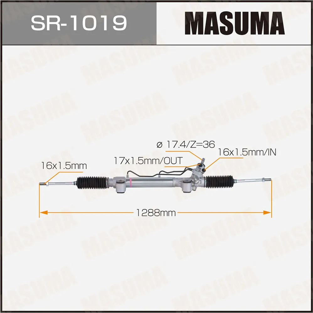 Рейка рулевая MASUMA SR-1019