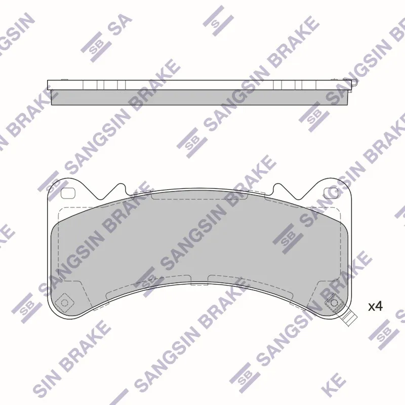 Колодки тормозные CADILLAC ESCALADE 16- пер. HI-Q SP4115