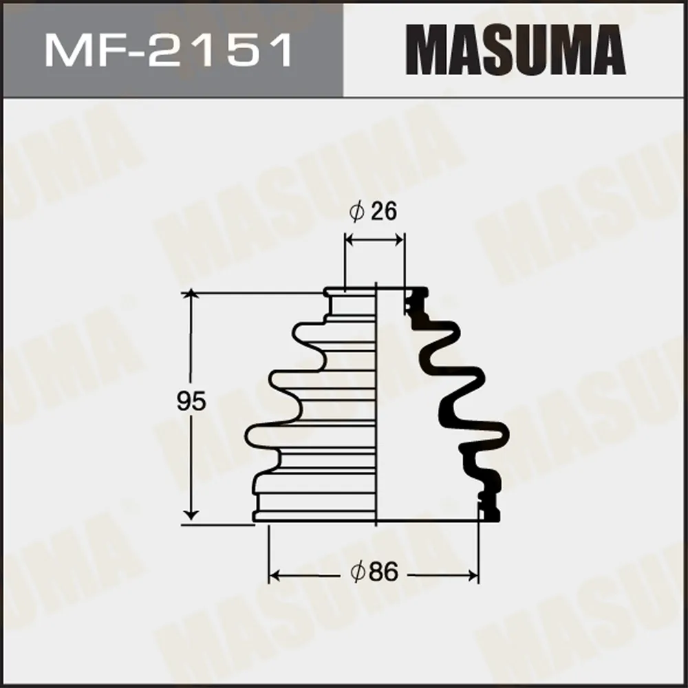 Пыльник ШРУСа TOYOTA GRAND HIACE MASUMA MF-2151