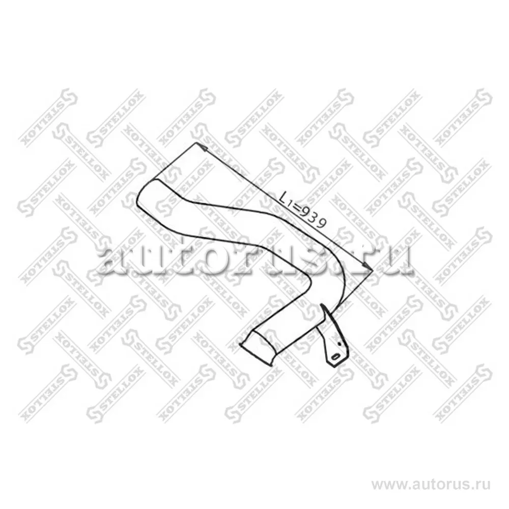 Труба глушителя промежуточная 3-изг DAF XF95 STELLOX 8203785_SX