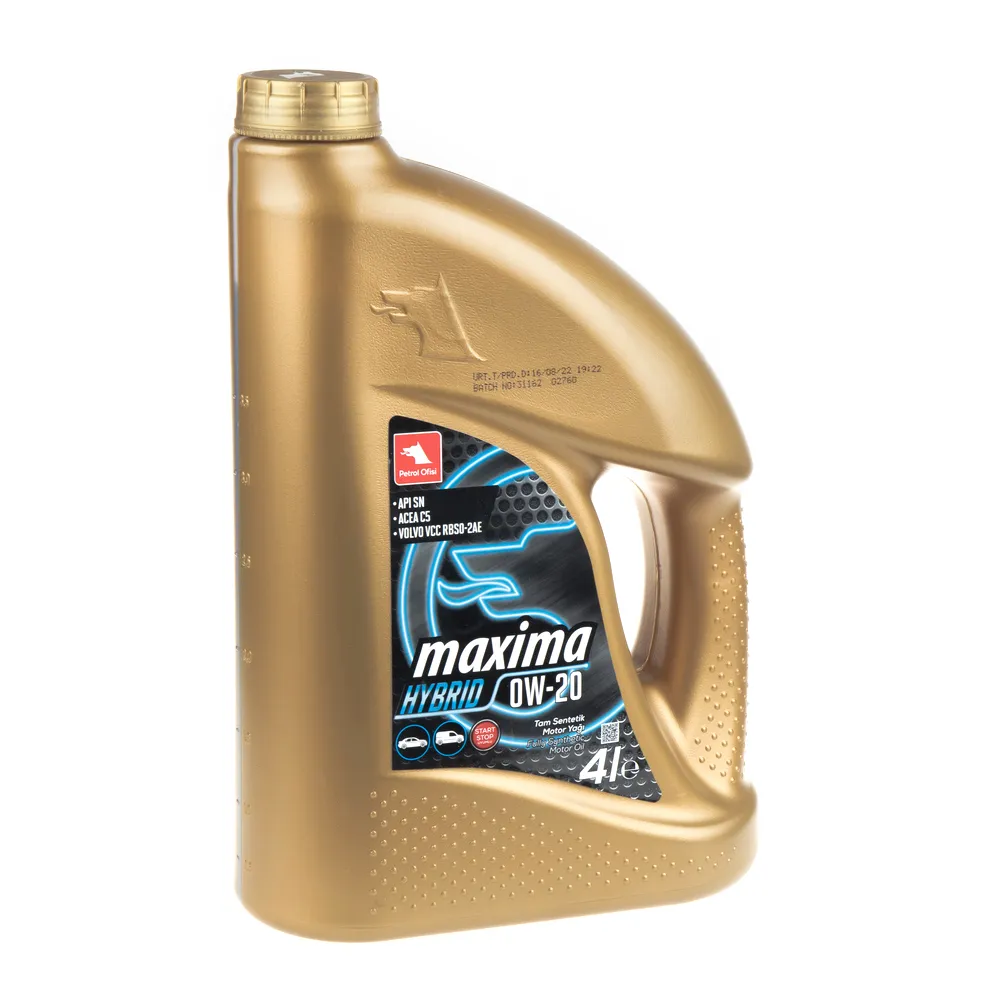 Масло моторное Petrol Ofisi MAXIMA HYBRID 0W-20 4 л 11120-61YG