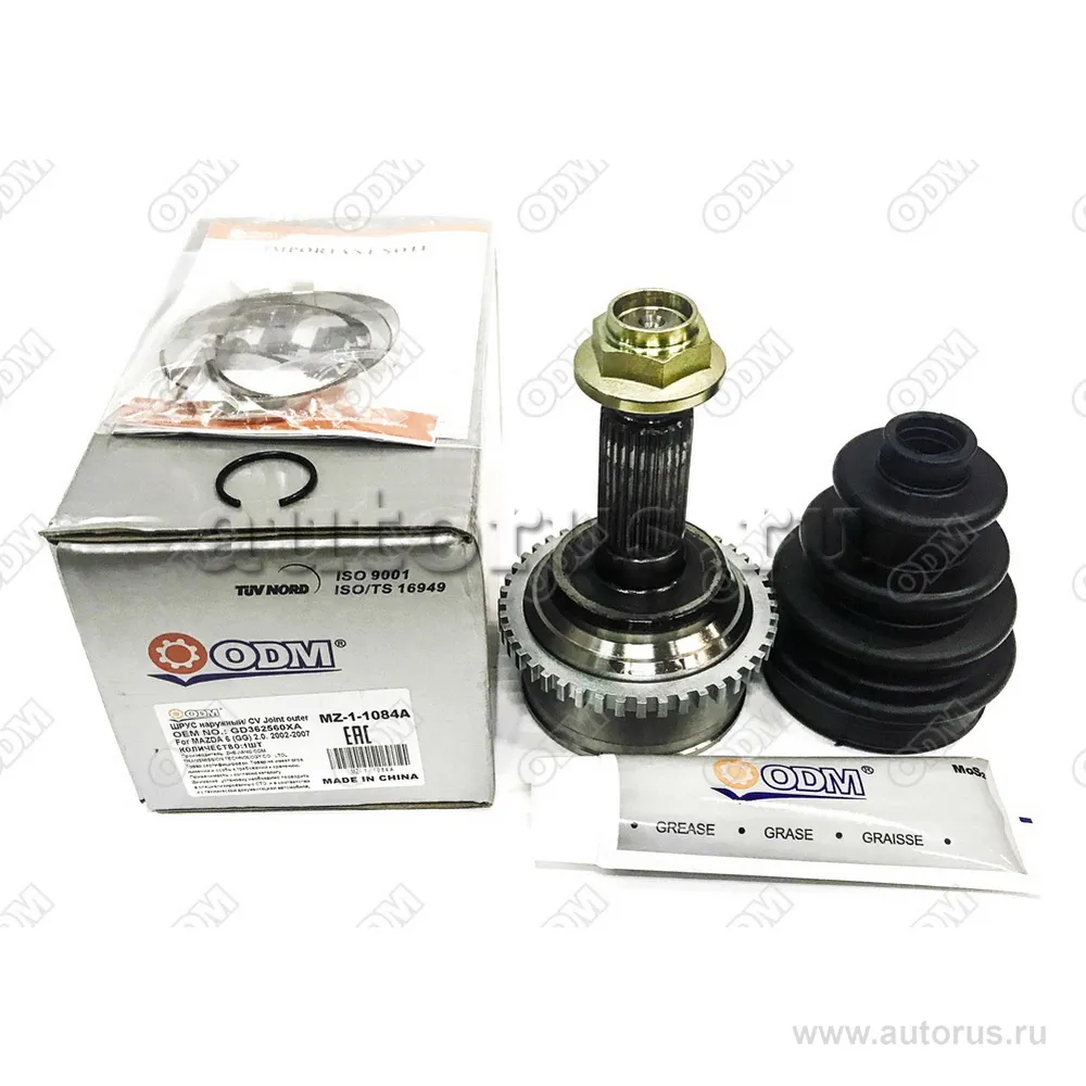 ШРУС наружный (к-кт) MAZDA 6 1.8-2.3 02-07 Mazda 6 (GG) 1.8-2.3(2.0)Бензин Дизель 2002-2007 ODM MZ11084A
