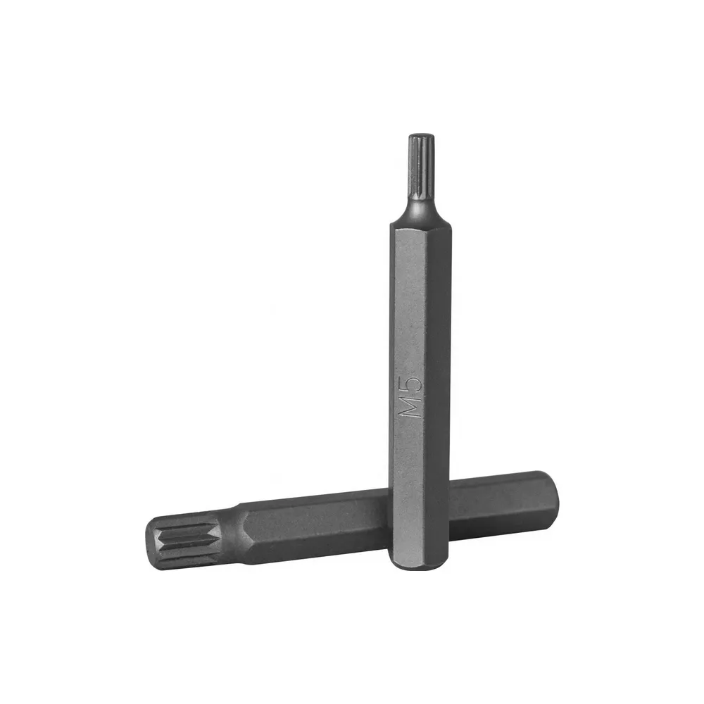 Бита 10 мм SPLINE, М9, 75 мм S2 материал JONNESWAY D10M75M09A