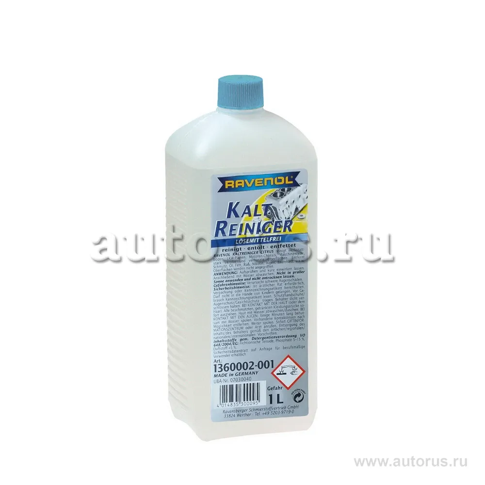 Средство для мойки с щелочью RAVENOL Kaltreiniger loesemittelfrei (1л) 1360002-001 (4014835300095)
