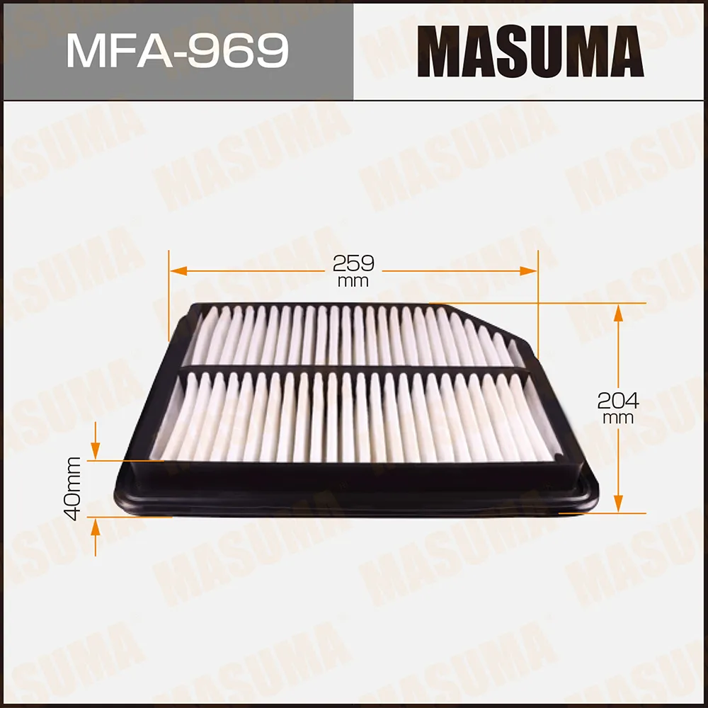 Фильтр воздушный honda rafaga inspire vigor saber 2.0-2.5 g20a g25a 91 MASUMA mfa969