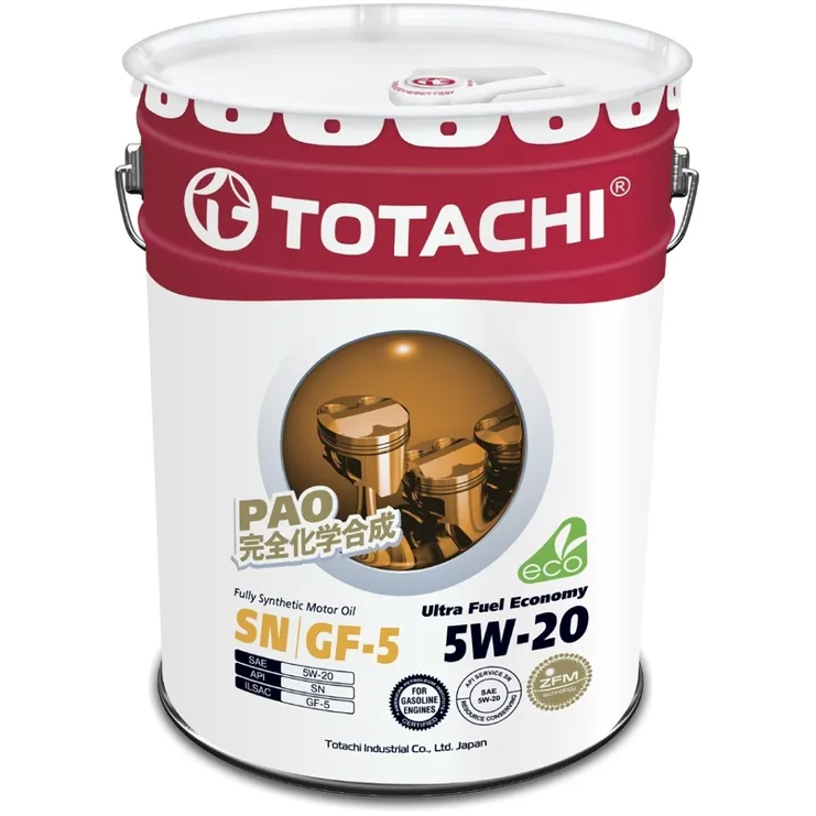 Масло моторное TOTACHI Ultra Fuel 5W-20 синтетическое 20 л 4562374690677