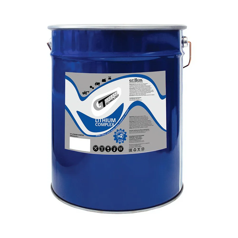 Смазка GT LITHIUM COMPLEX GREASE HT (NLGI 2), 18 кг./ Blue color GT OIL 4640005941388