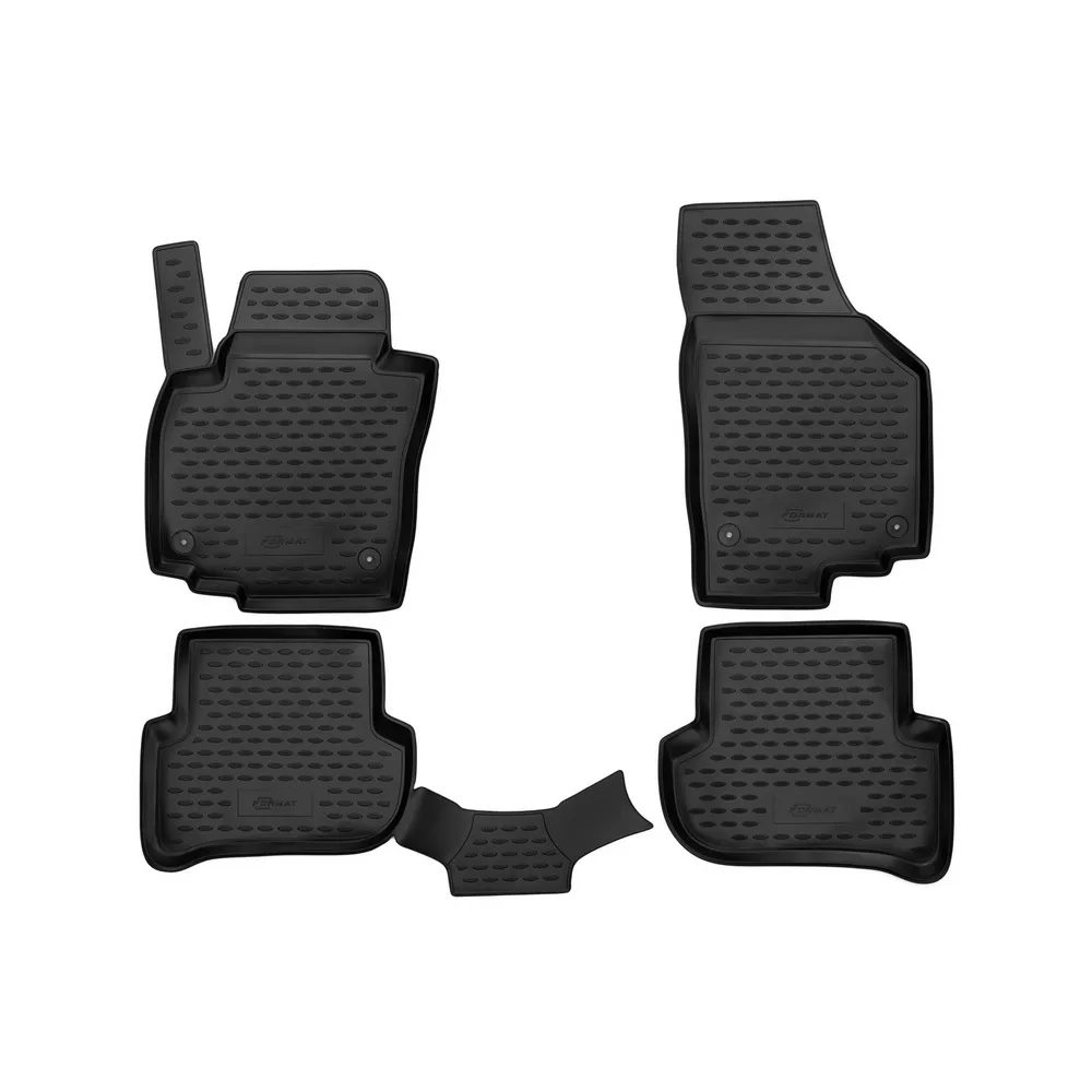 Коврики в салон SKODA Yeti 03/2009->, 4 шт. (ПУ, повышенная износостойкость) FORMAT FORMAT.45.10.210kh