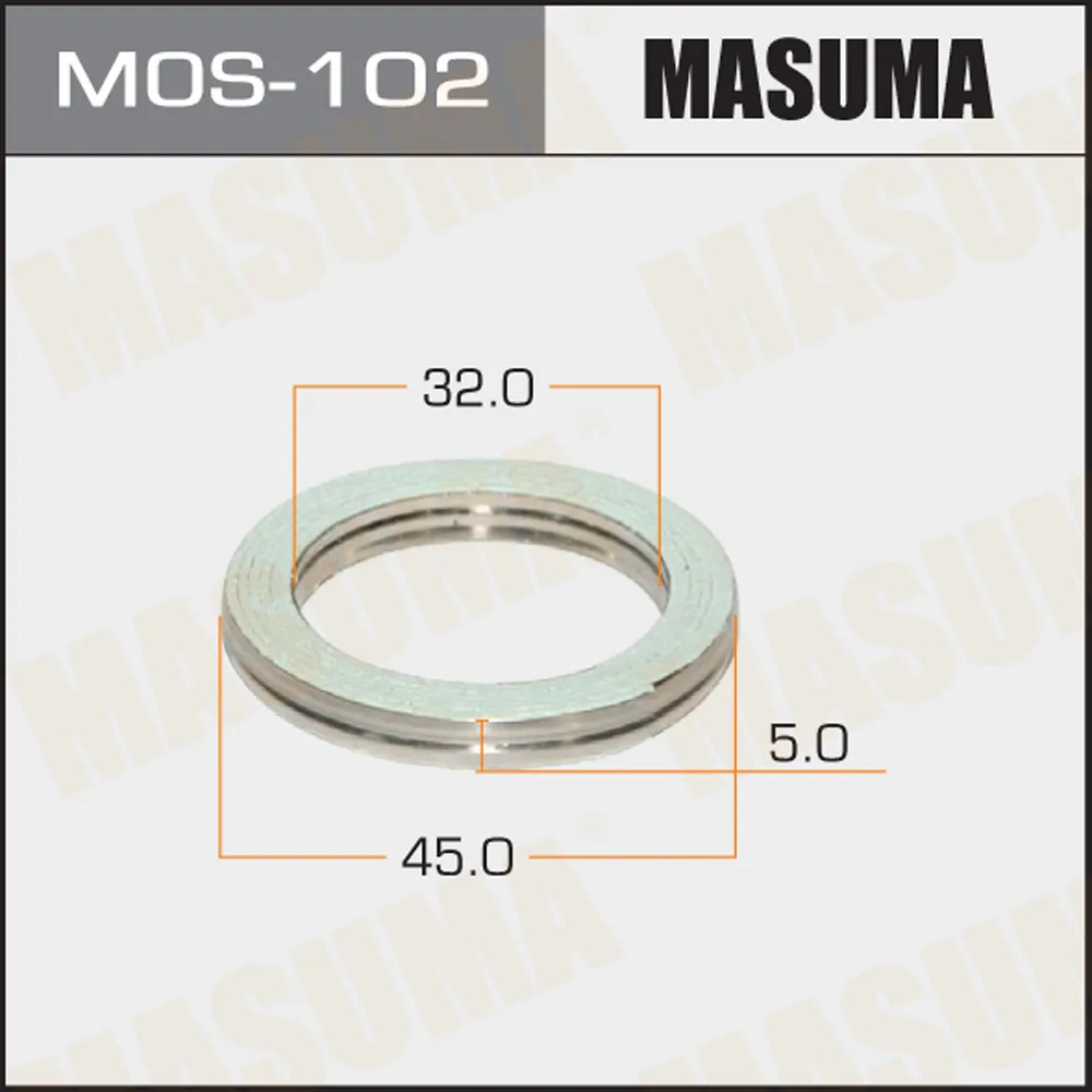 Кольцо глушителя уплотнительное MASUMA MOS102