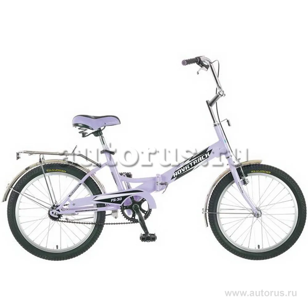 Велосипед 20 складной Novatrack FS30 (2015) количество скоростей 1 рама сталь 20 сиреневый