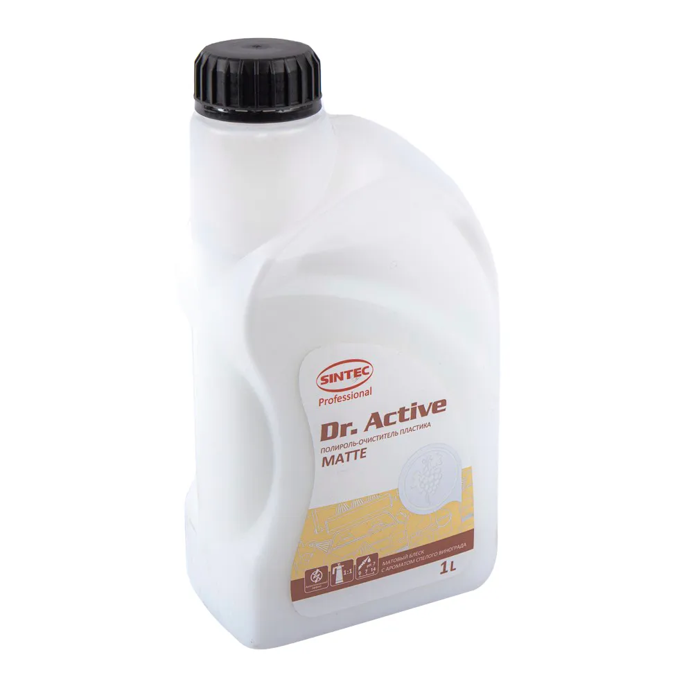 Полироль-очиститель пластика Sintec Dr. Active Polyrole Matte матовый блеск виноград 1 л Sintec 801775