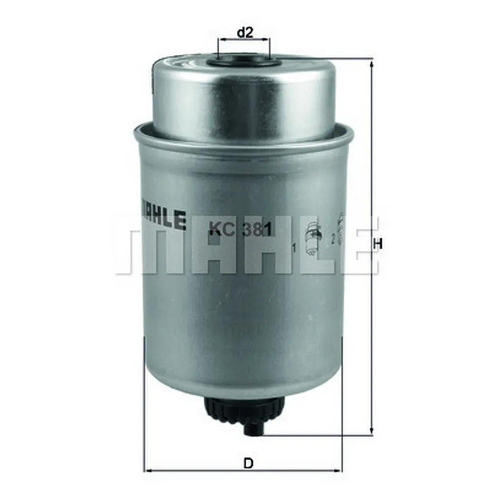 Фильтр топливный KNECHT/MAHLE KC381