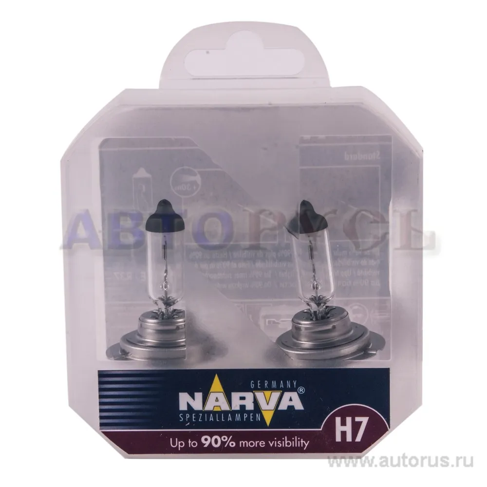 Лампа 12V H7 55W +90% NARVA 1 шт. DUOBOX 12972 RPH