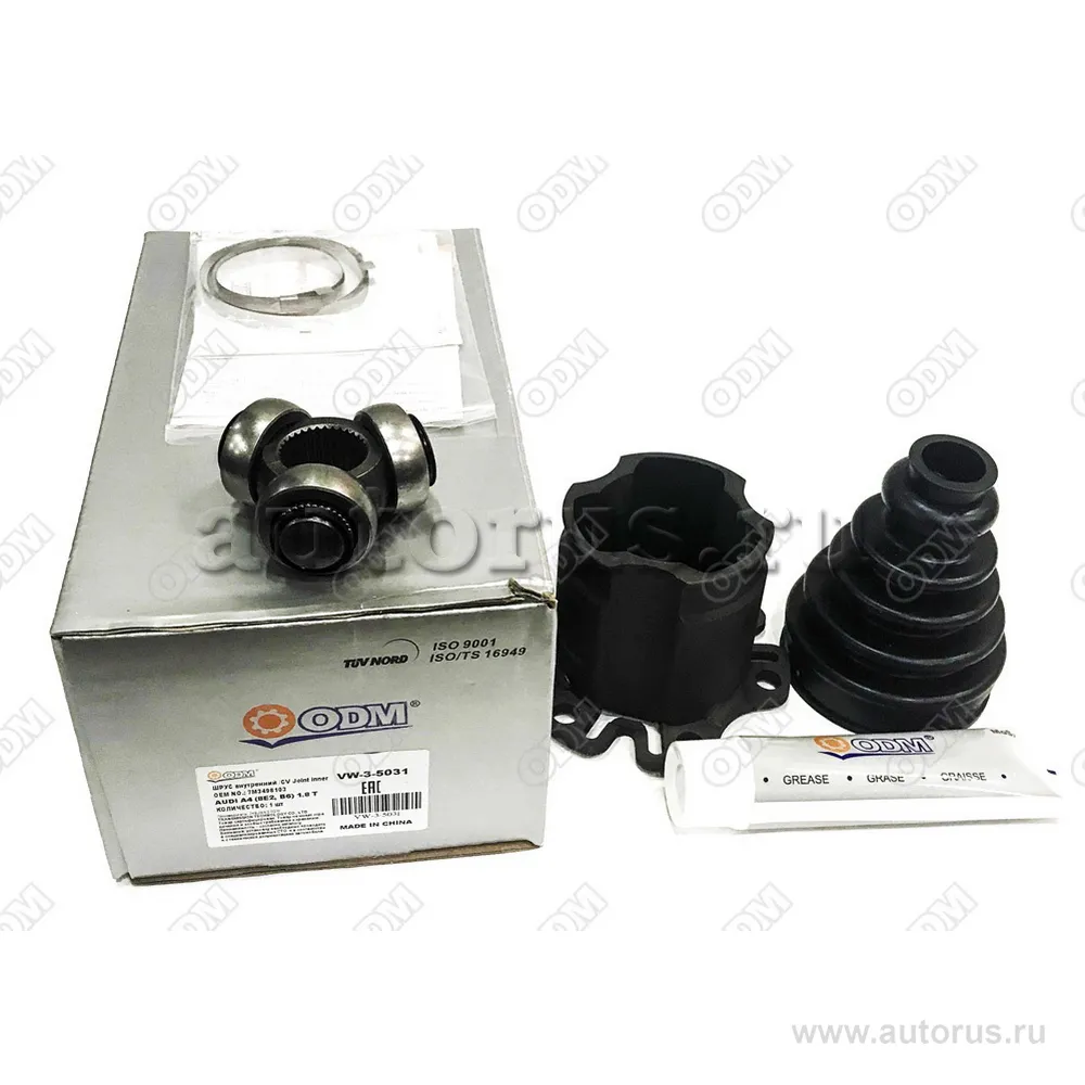 ШРУС внутренний (к-кт) AUDI A4 (8E2, B6) 1.8 T ODM VW35031