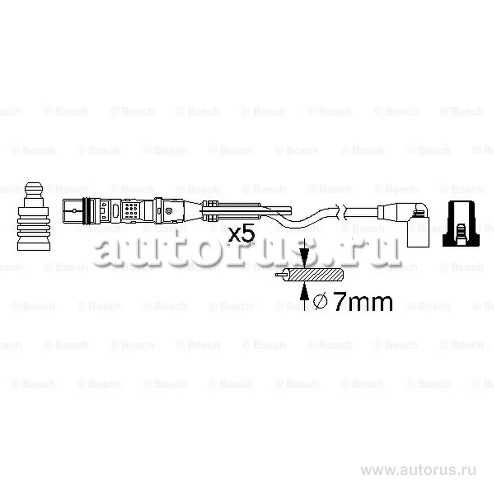 Комплект высоковольтных проводов BOSCH 0986356349