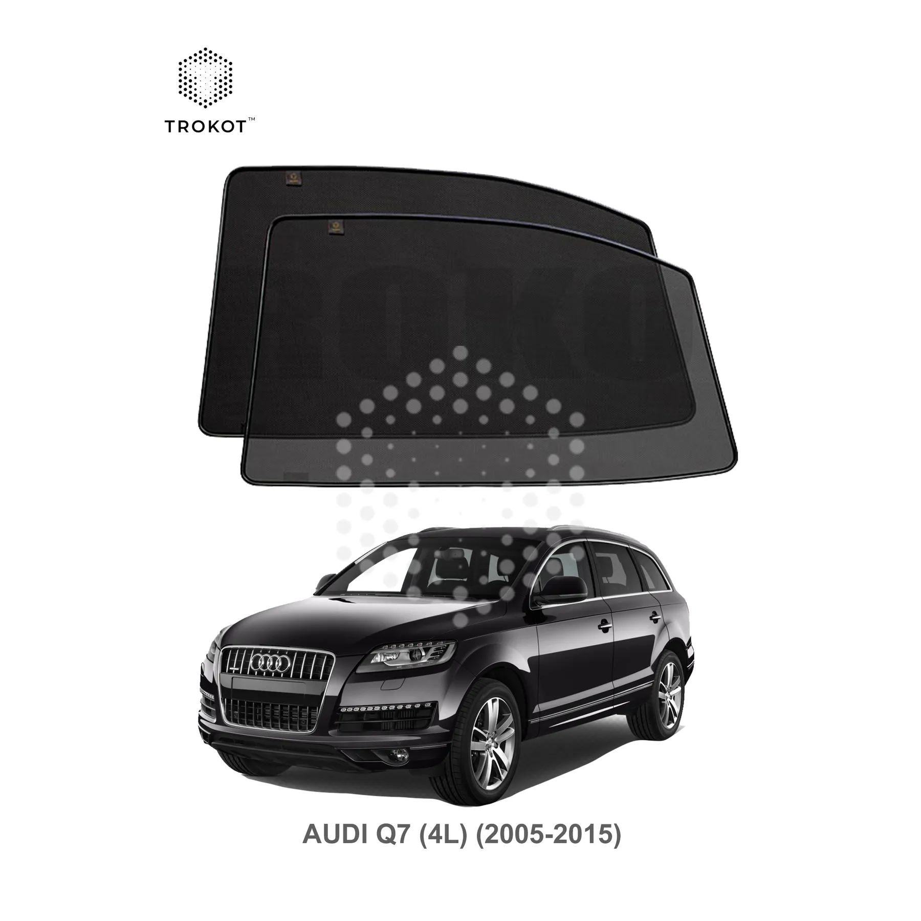 Комплект шторок на задние двери Audi Q7 (1) (4L) (2005-2015)