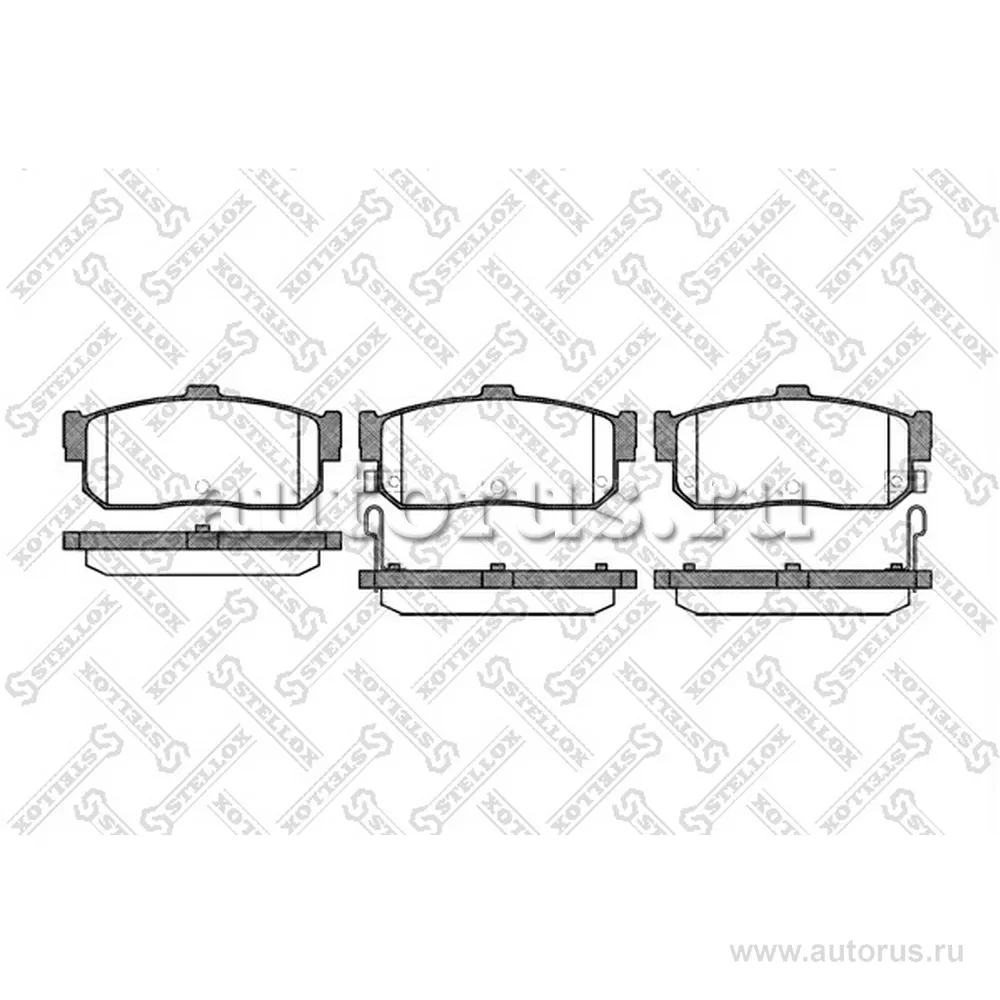 Колодки дисковые з. Nissan Maxima 2.0/3.0 95-00 STELLOX 377 012-SX