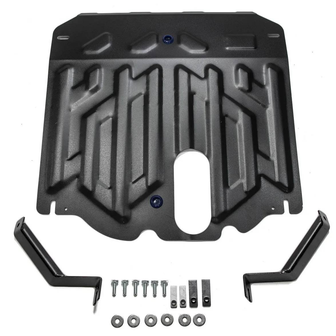 Защита картера + КПП, Hyundai Grand Santa Fe 2016-, V - 2.2d/Hyundai Santa Fe 2016-, V - 2.2d  2.4/H