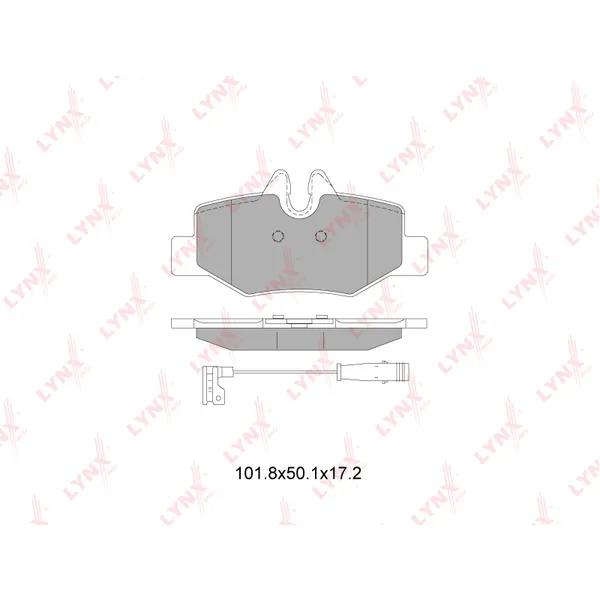 Колодки тормозные дисковые LYNXauto BD-5353