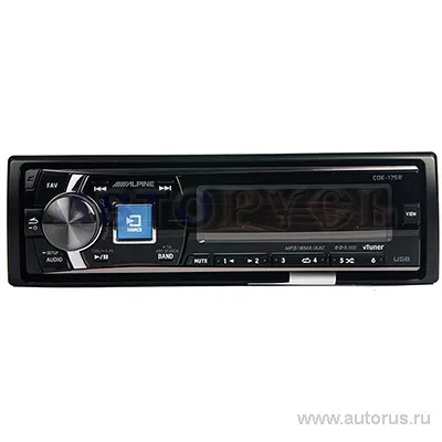 Проигрыватель CD,MP3 ALPINE CDE-175R, 4x50вт, USB