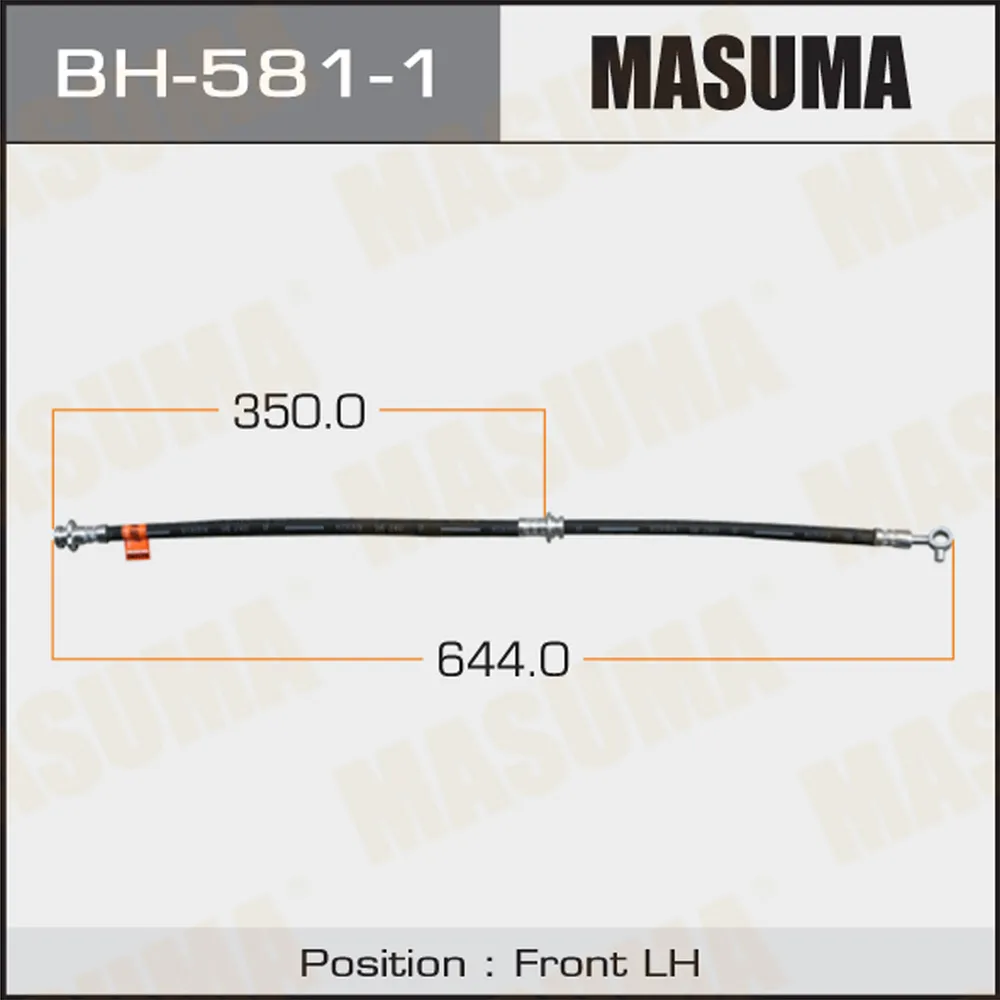 Шланг тормозной NISSAN X-TRAIL MASUMA BH5811