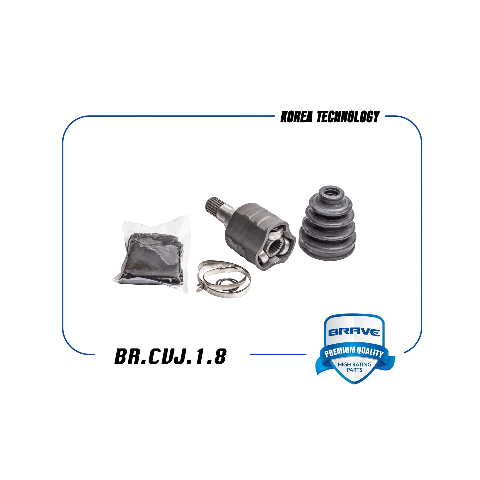 Шрус внутренний 96396137 BR.CVJ.1.8 MATIZ/SPARK M100, M200 0.8 05- A/T BRAVE BRCVJ18