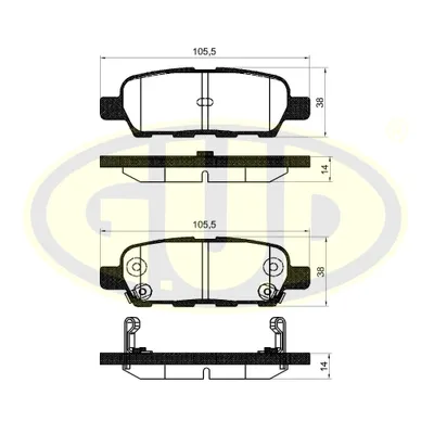 КОЛОДКИ ЗАД NISSAN X-TRAIL 2.0I2.5I2.2DCISKYLINE V35 01-
