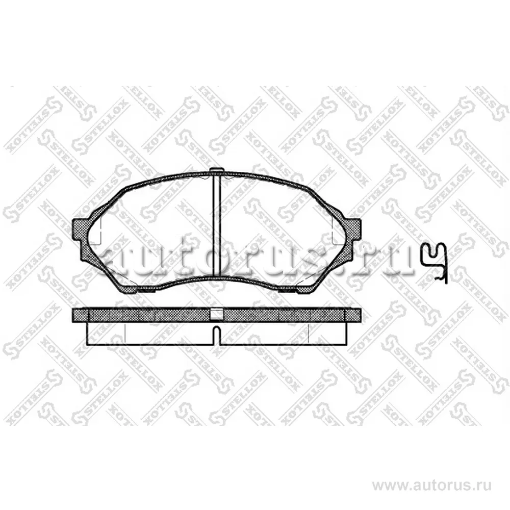 Колодки дисковые п. с антискрип. пластинами Mazda 323 1.4i-2.0TD & STELLOX 710 000B-SX