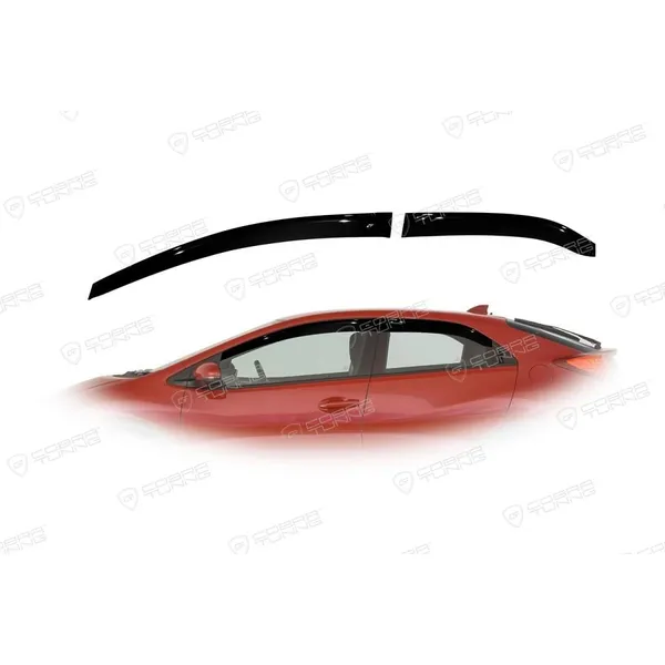 Дефлектора на окна Honda Civic IX Hb 5d 2011EuroStandard деф.окон Cobra Tuning HE12611