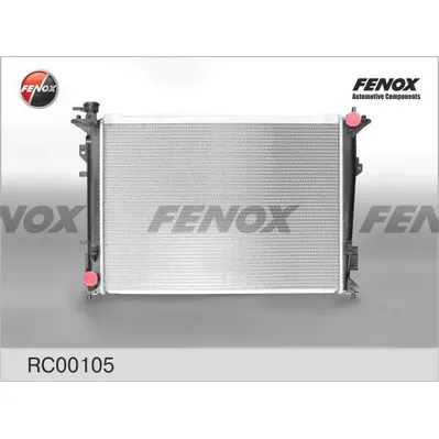 Радиатор охлаждения KIA MAGENTIS 2.0 05- MT 468X635X16; ПАЯНЫЙ FENOX RC00105