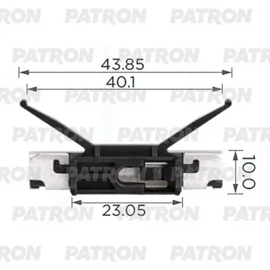Клипса пластмассовая Клипса крепления стекла BMW/VOLVO PATRON P37-3884